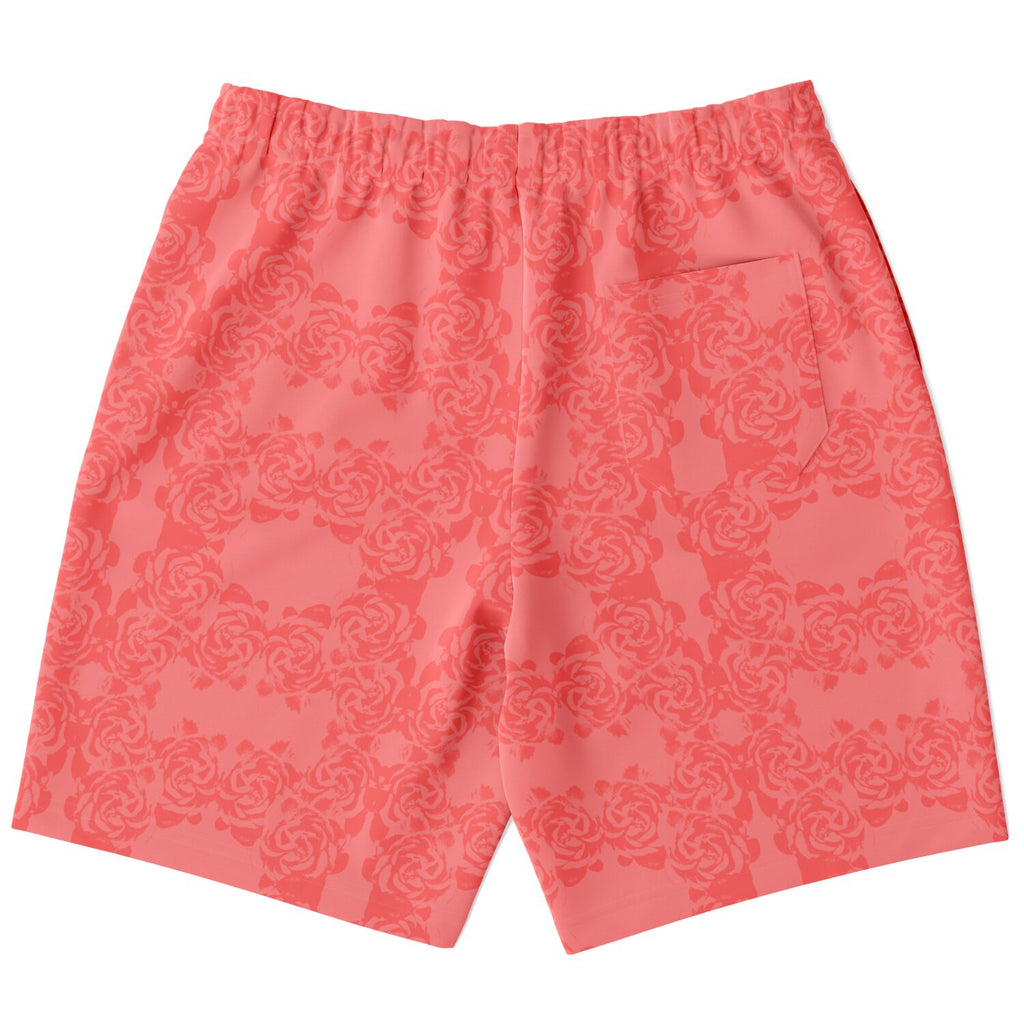 Pink Rose Athletic Long Shorts