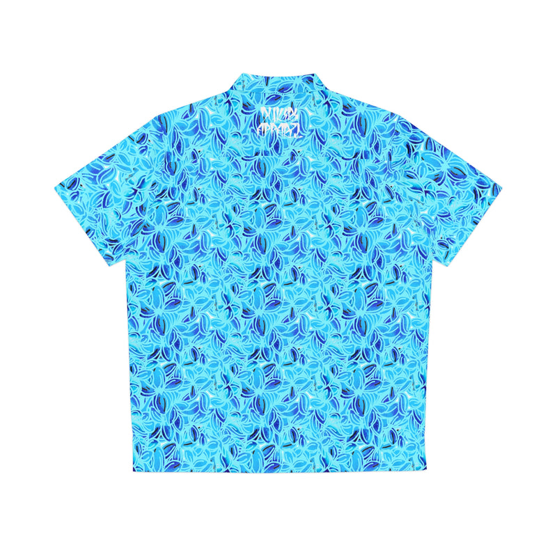 Men's Hawaiian Shirt Mint Blue Lilac