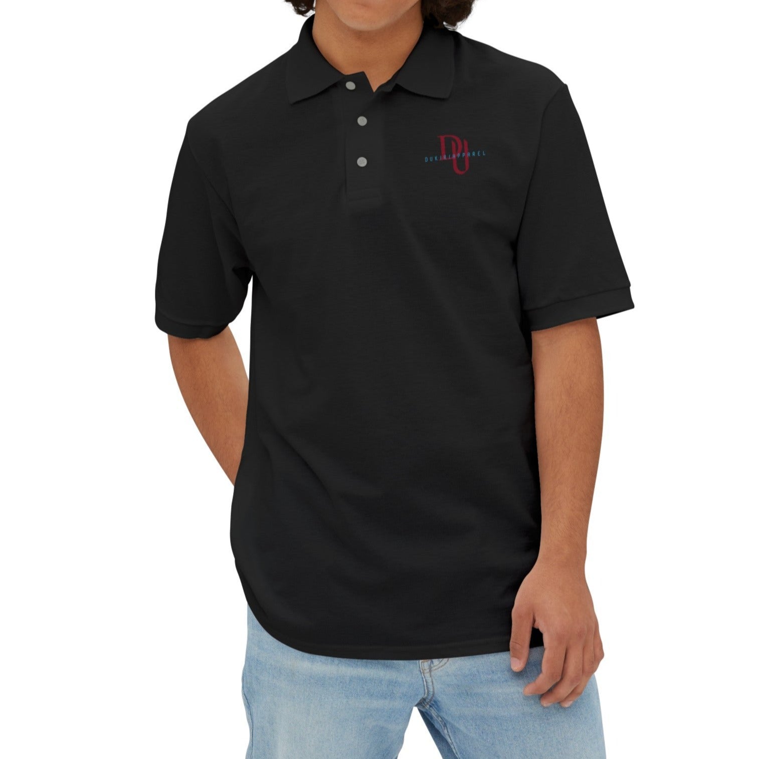 Stargazer Men's Black Piqué Polo