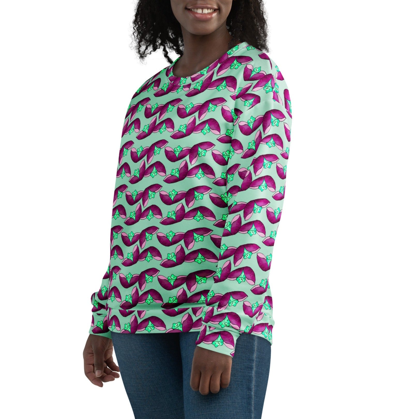 Lilac_Print_Vista_Blue_Premium_Streetwear_Sweatshirt