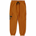 Orange Athletic Men's Cargo Sweatpants-Green Crusaders Pocket Print