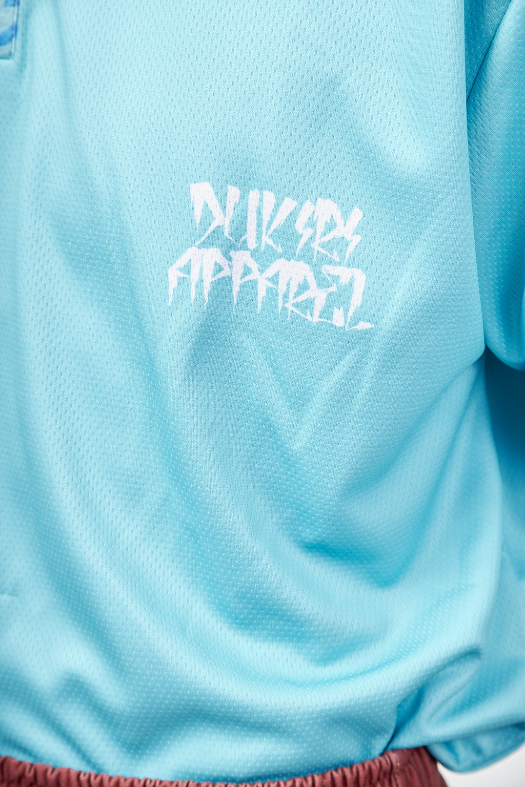 Neon Blue Men’s Long Sleeve Polo Shirt