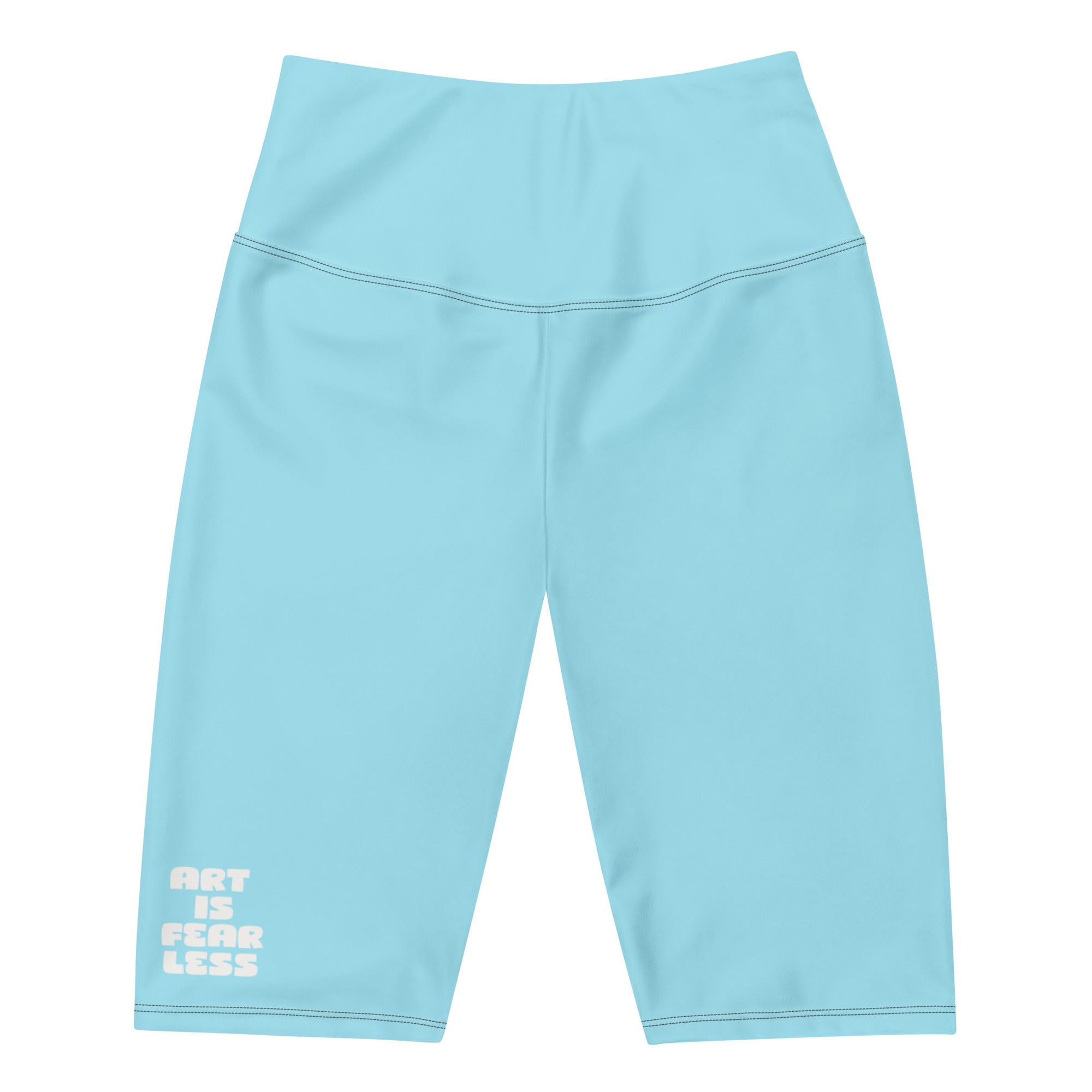 Women's High-waisted Art is Fearless Biker Shorts for activewear and streetwear