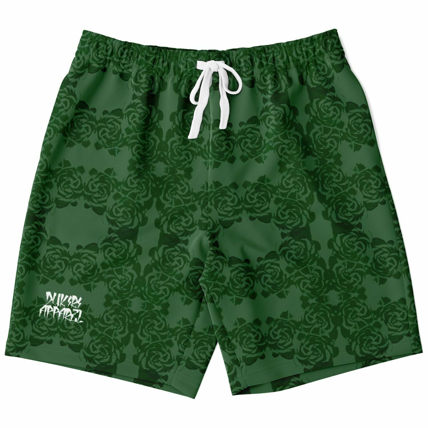 HUNTER GREEN Athletic Long Shorts