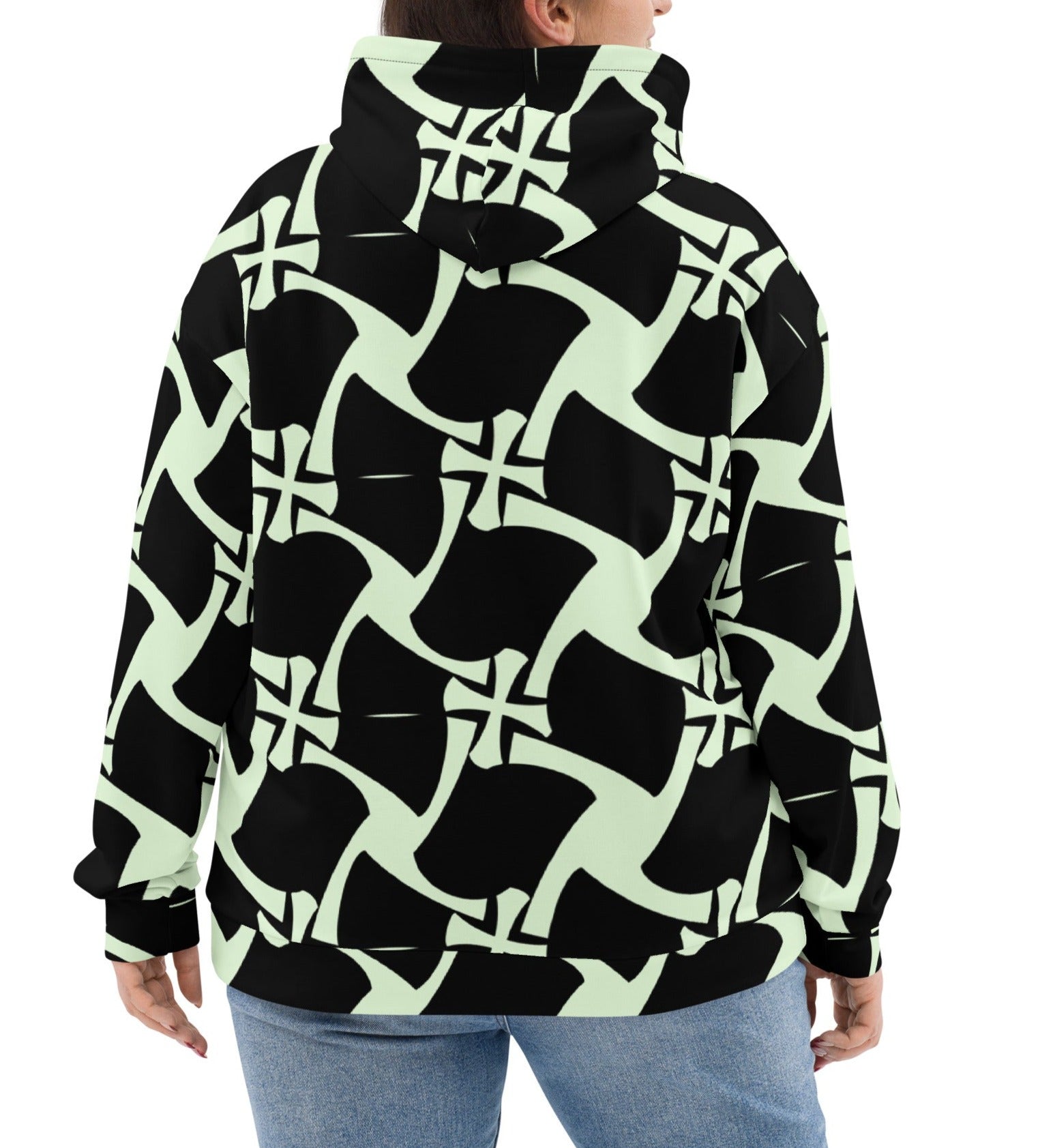 Allover Black Panache Hoodie- Crusader