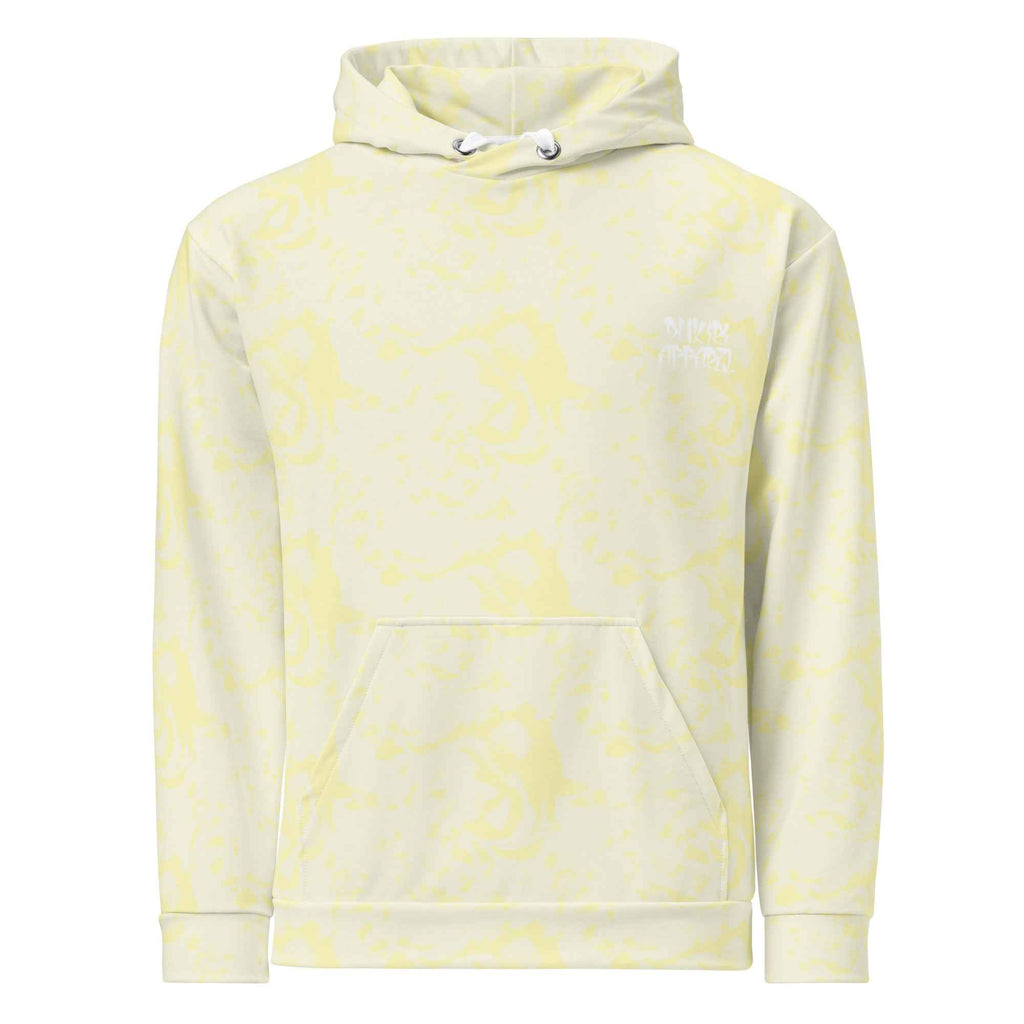 Floral Yellow Unisex Recycled Premium Hoodie