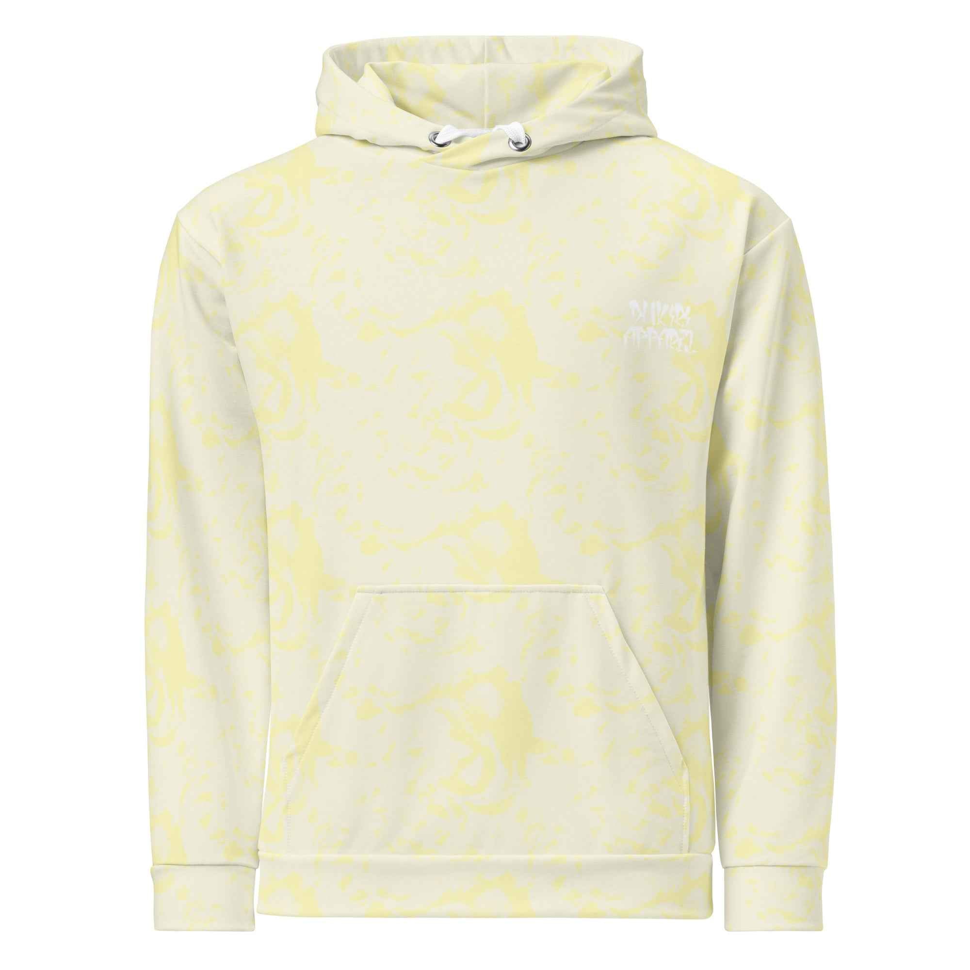 Floral Yellow Unisex Recycled Premium Hoodie