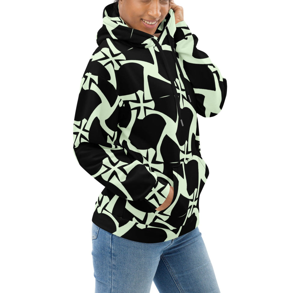 Allover Black Panache Hoodie- Crusader