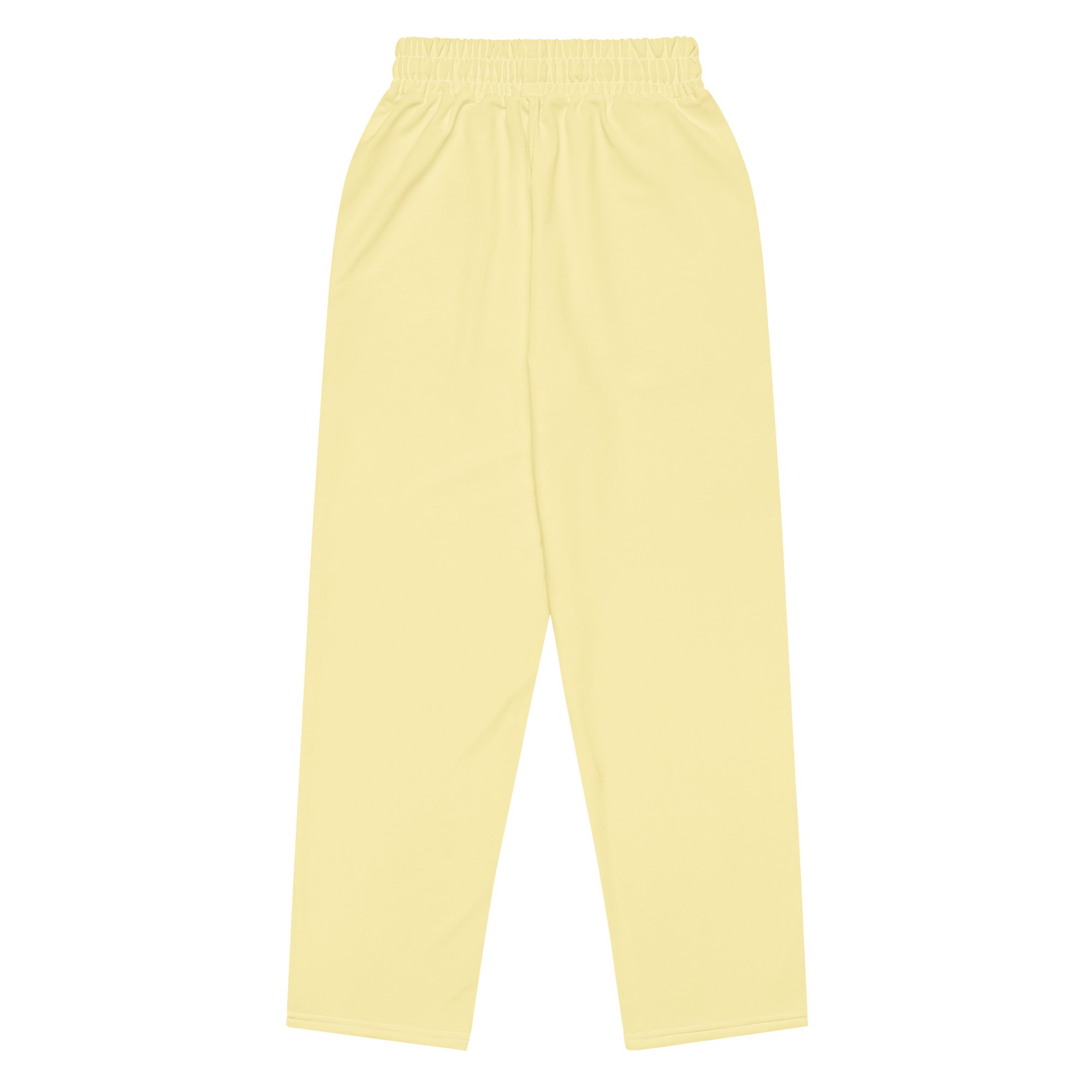 Floral Yellow Unisex Premium Wide-leg Joggers