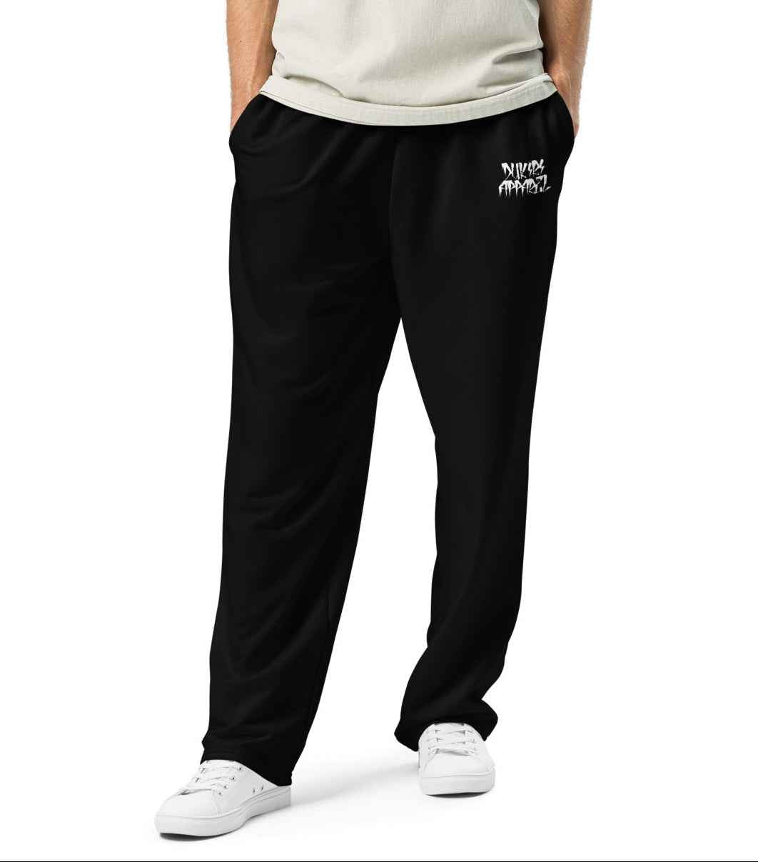 Black Unisex Premium Wide-leg Joggers