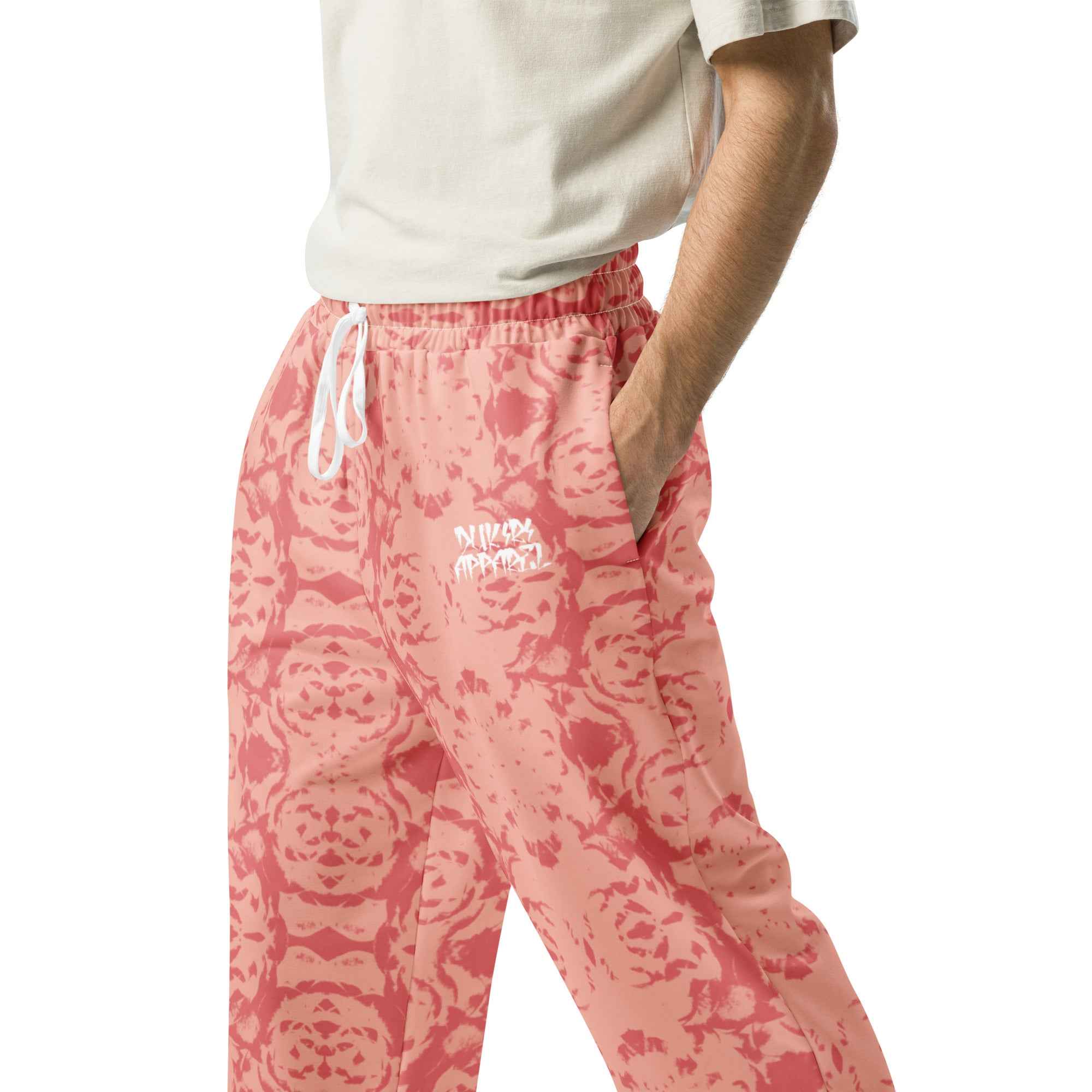 Lavender Floral Unisex Premium Wide-leg Joggers