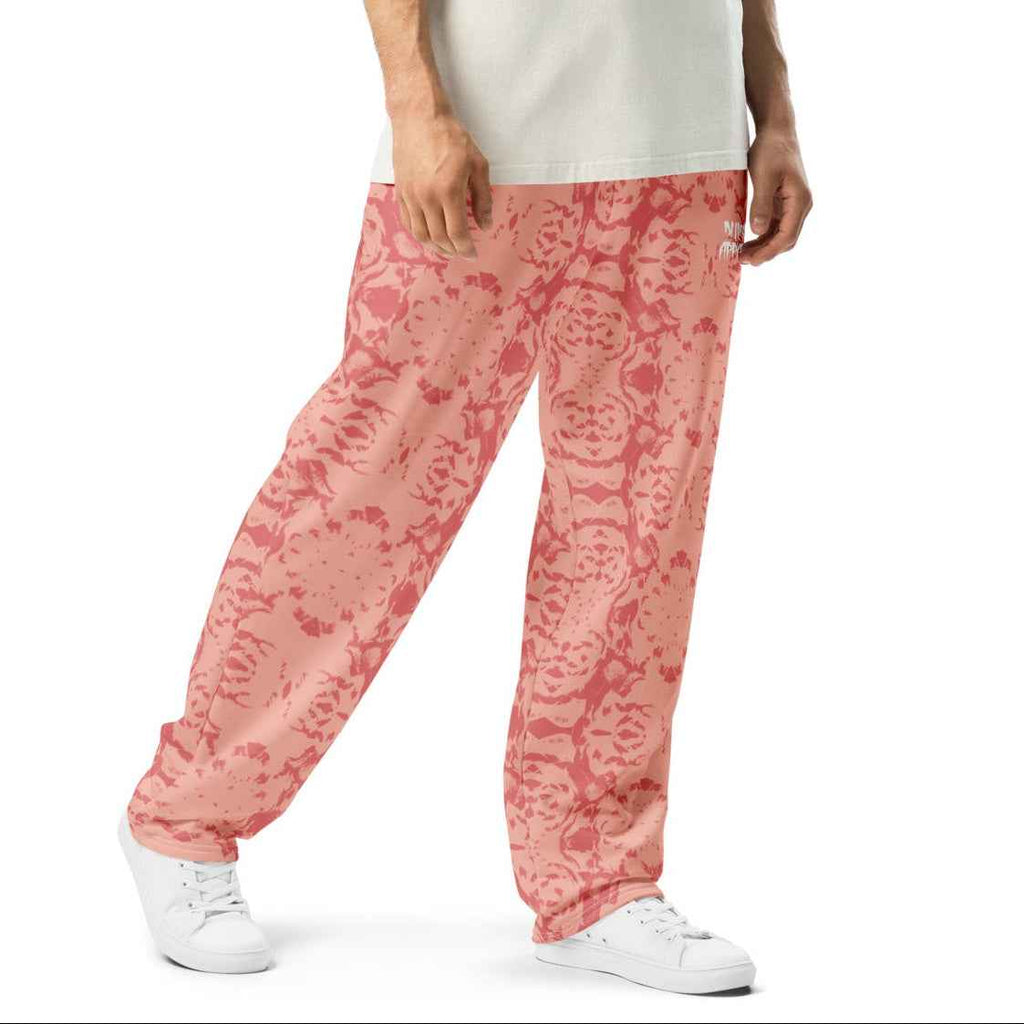Lavender Floral Unisex Premium Wide-leg Joggers