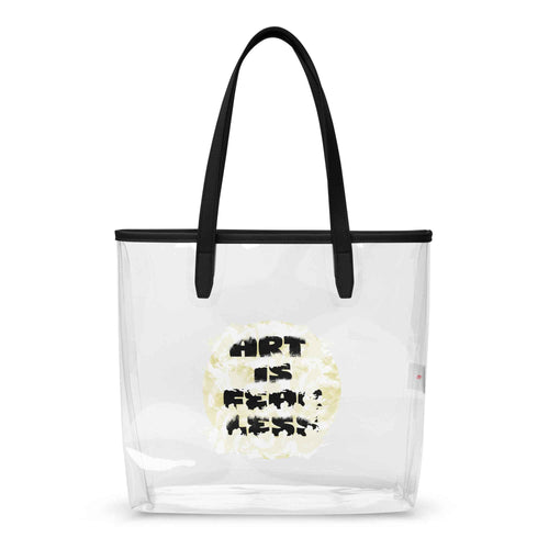 Art Is Fearless Clear tote bag