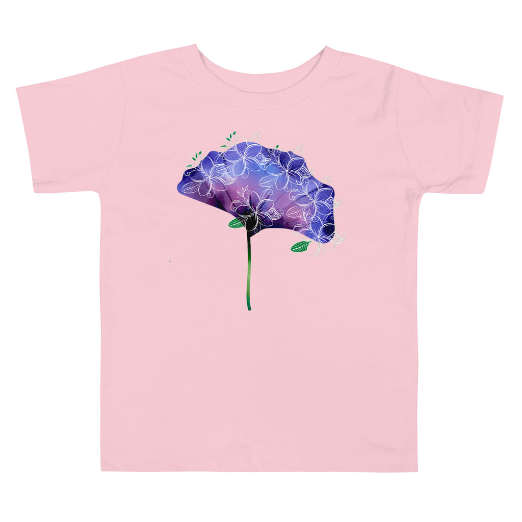 Beautiful Flower Toddler Pink Short Sleeve Tee
