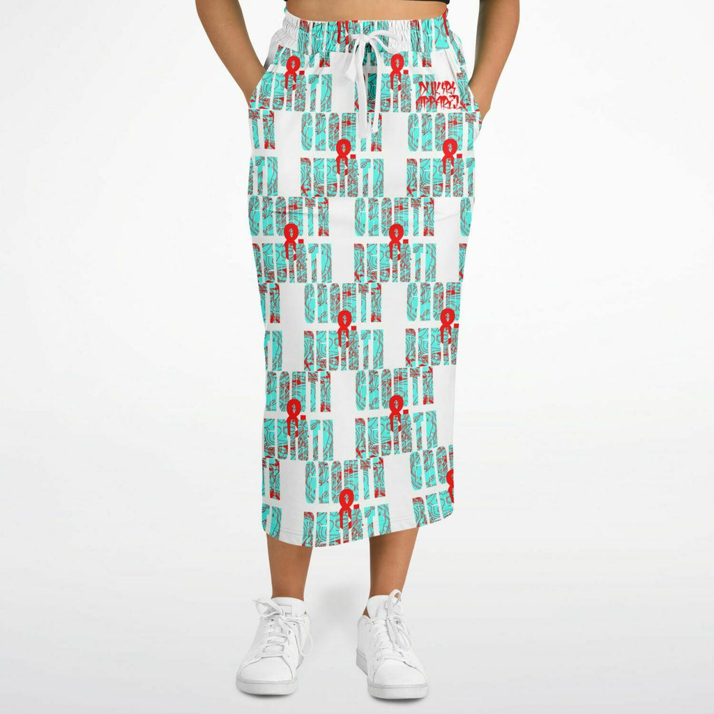 Lime G&R Athletic Recycled Long Skirt