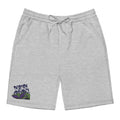 Heather Grey Lotus Embroidered Men's fleece shorts