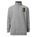 Carbon Gray fleece pullover-Embroidered No Fear Print
