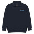 Create Embroidered Navy fleece  Relaxed pullover