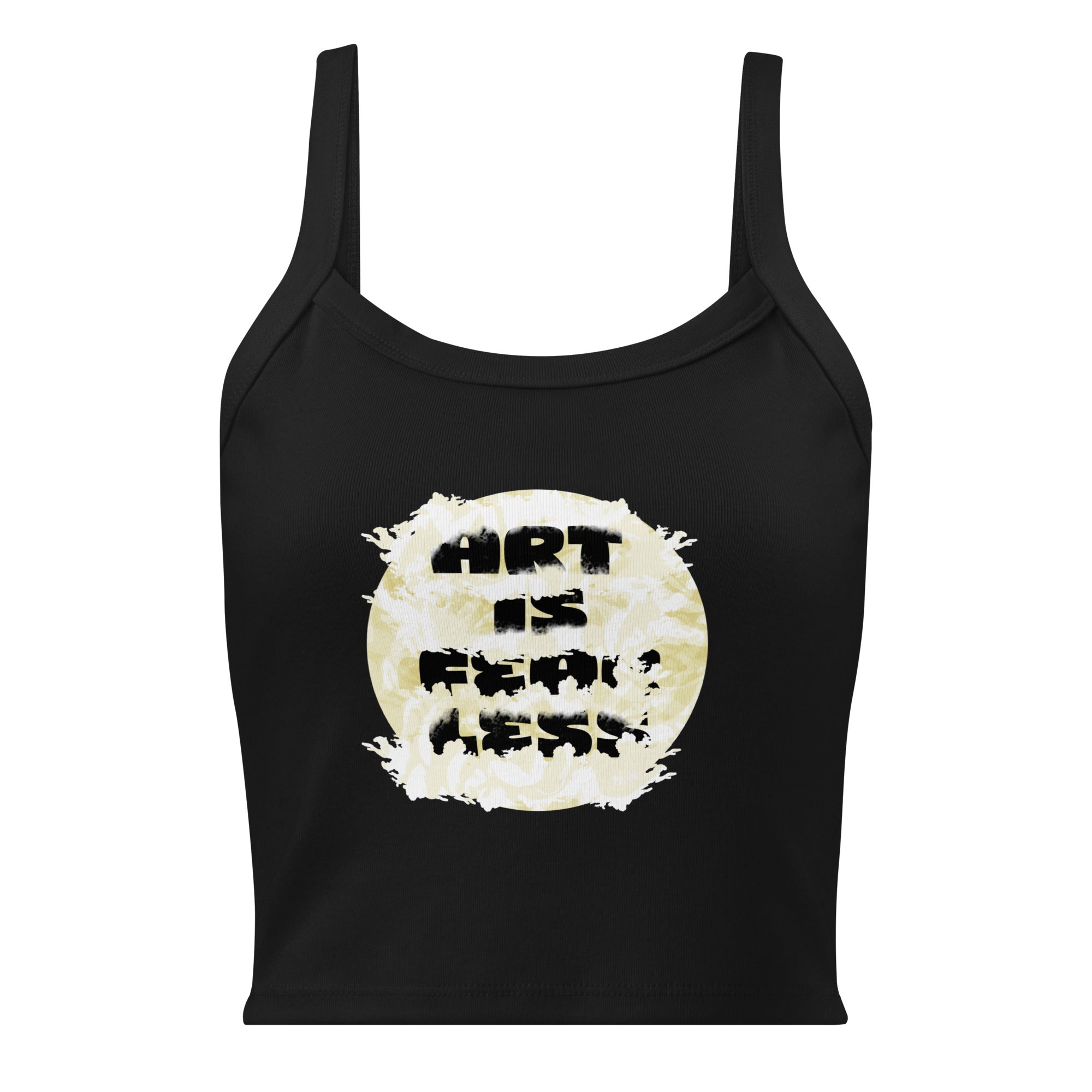 Art Slogan Women’s Micro-rib Tank Top