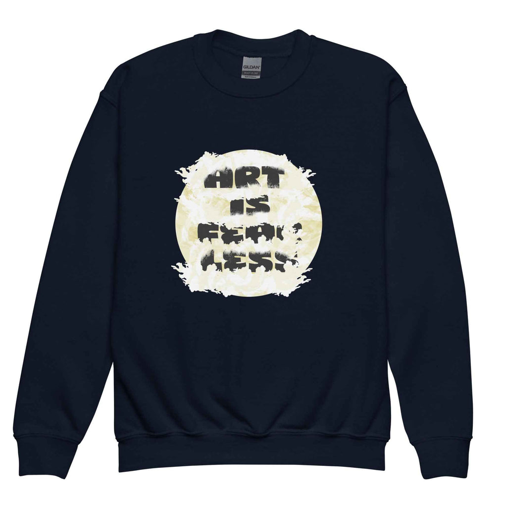 Art Is Fearless Youth Crewneck Sweatshirt