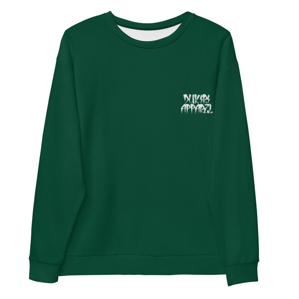 Men's british green sweatshirt for streetwear athleisure