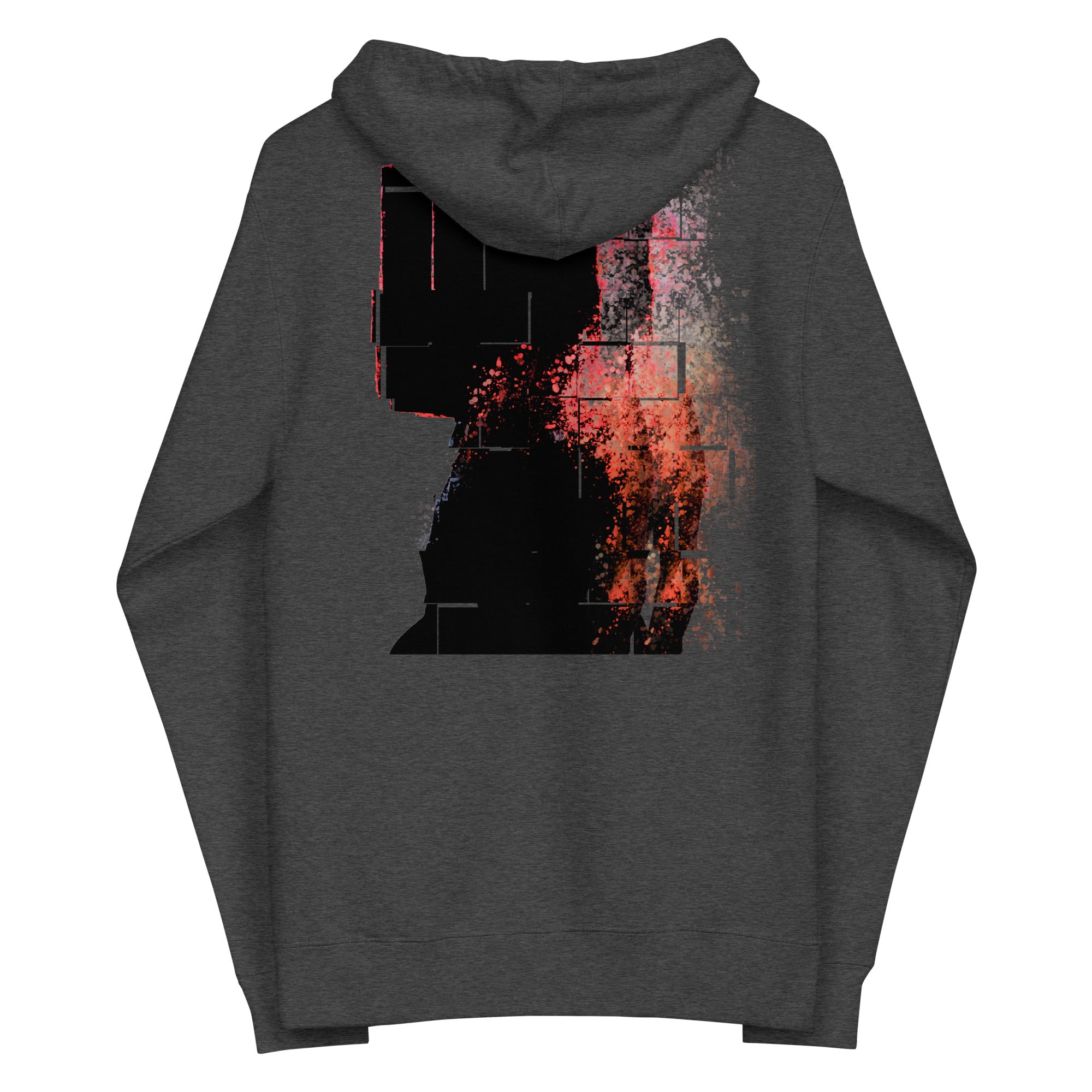 Phantom_Lady_charcoal_fleece_Premium_Streetwear_zip-up_hoodie