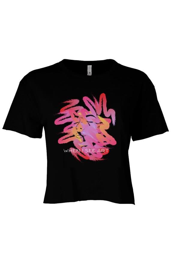Women's Wisa Black Festival Cali Crop for streetwear and casualwear