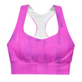 Purple Goo Longline sports bra