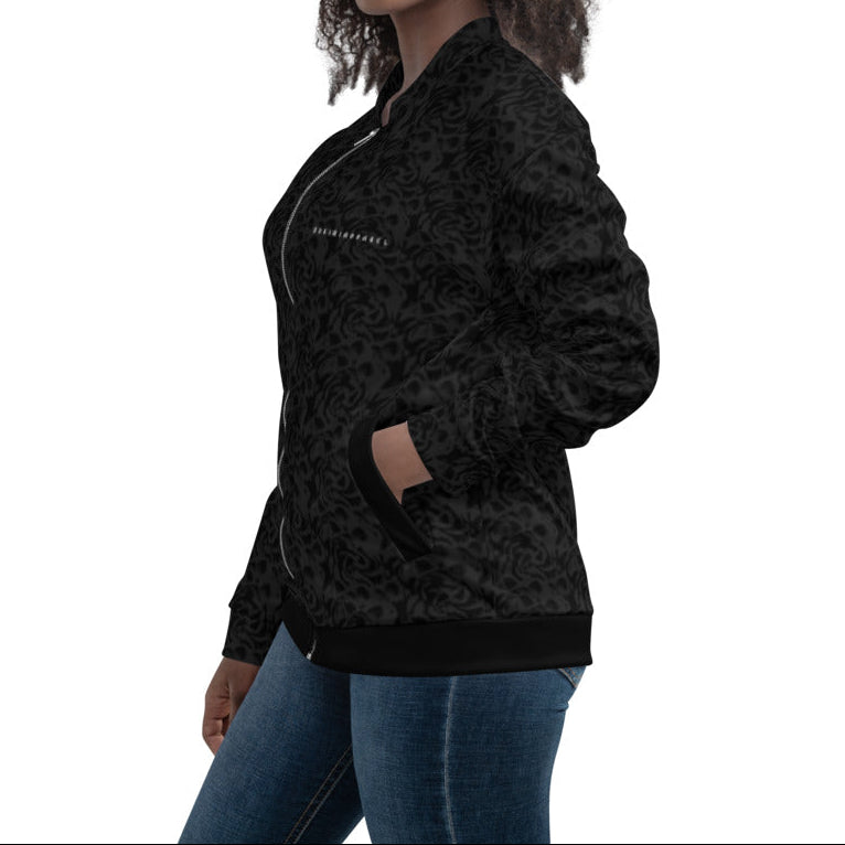 Grey Lining Floral Midweight Jacket