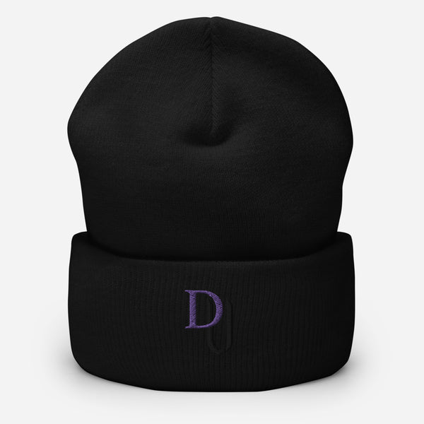 Purple-black logo Cuffed Beanie