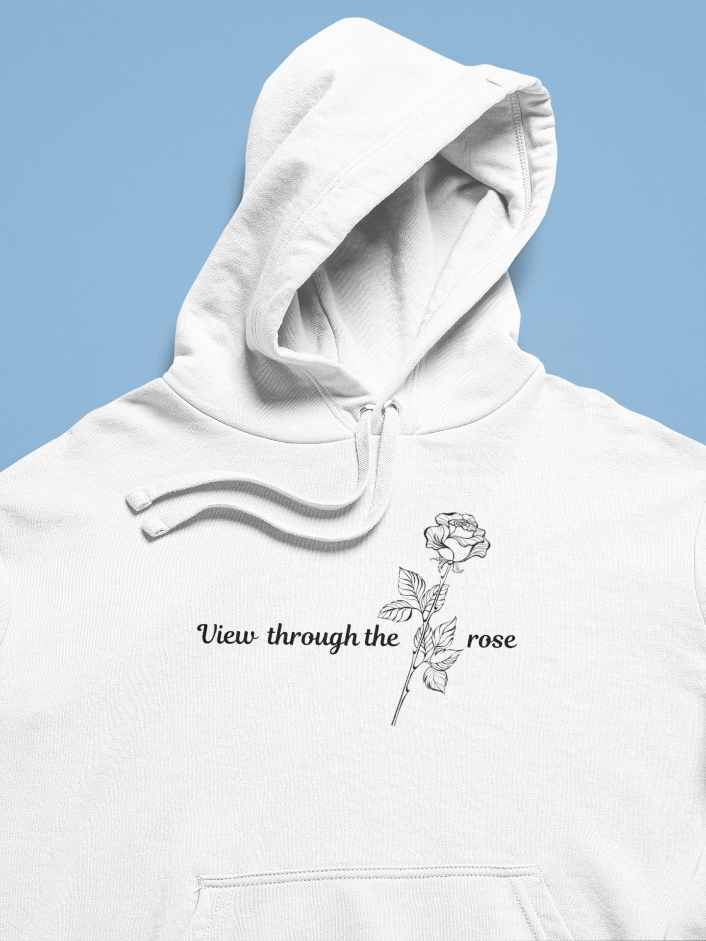 view-through-the-rose-white-streetwear-pullover-hoodie-front-illustration
