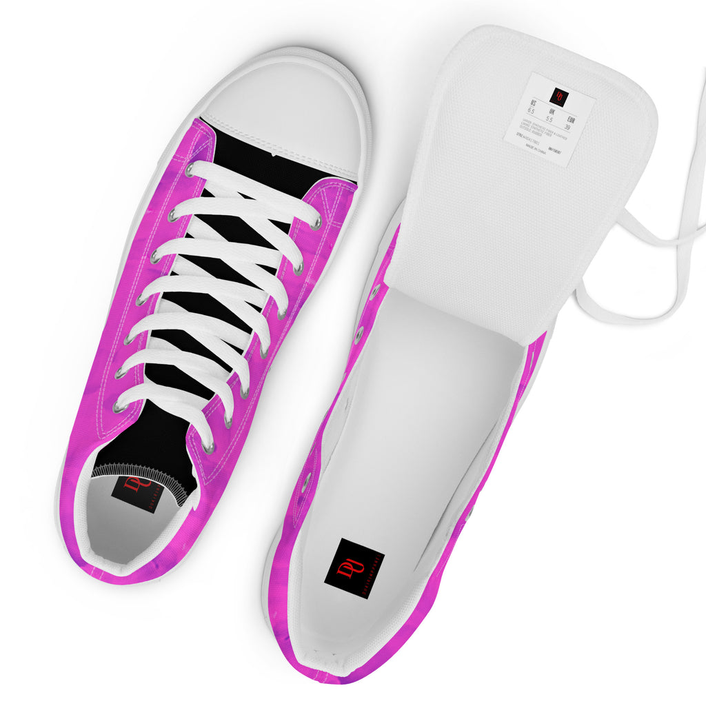 Purple Goo Women’s high top canvas shoes