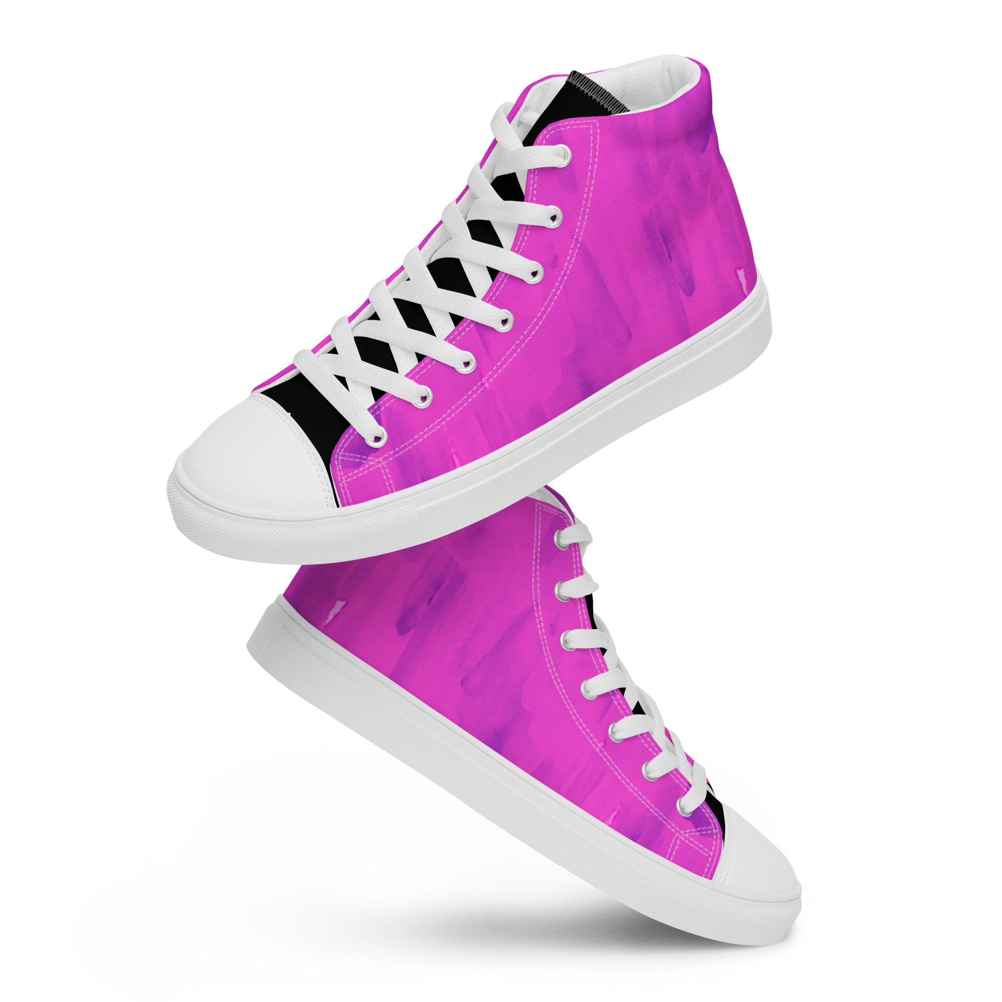 Purple Goo Women’s high top canvas shoes